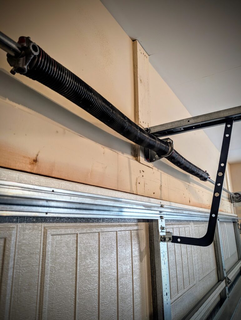 garage door springs and middle track